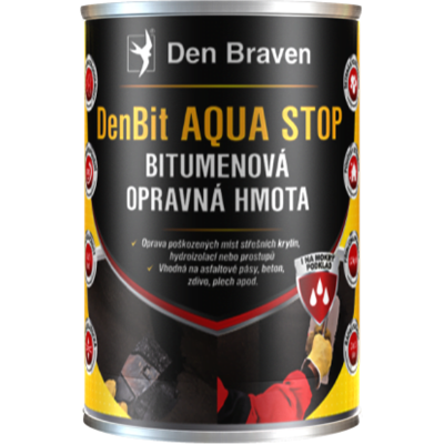 B2B Partner Bitúmenová opravná hmota DenBit Aqua Stop, 3 kg, čierna B2B Partner Bitúmenová opravná hmota DenBit Aqua Stop, 3 kg, čierna