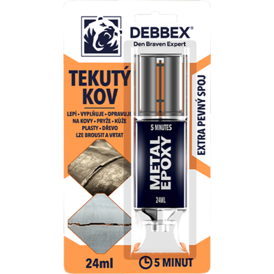 B2B Partner Kvapalný kov Metal Epoxy, 24ml, sivá B2B Partner Kvapalný kov Metal Epoxy, 24ml, sivá