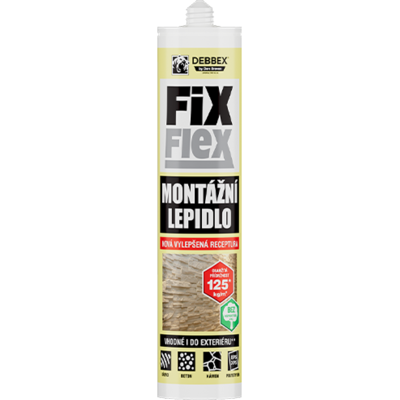 B2B Partner Montážne lepidlo FIX FLEX, 280 ml, sivé B2B Partner Montážne lepidlo FIX FLEX, 280 ml, sivé