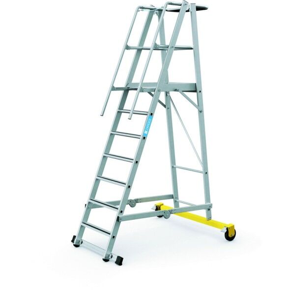 ZARGES Skladací plošinový rebrík, 7 priečok, výška plošiny 1,8 m