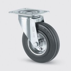 Transportné koliesko TENTE 160 mm, otočné, čierna guma Transportné koliesko TENTE 160 mm, otočné, čierna guma