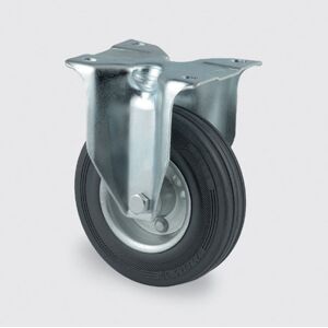 Transportné koliesko TENTE 200 mm, kovový disk, čierna guma Transportné koliesko TENTE 200 mm, kovový disk, čierna guma
