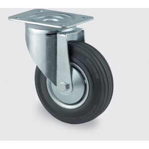 Transportné koliesko TENTE s krytom 100 mm, otočné, čierna guma Transportné koliesko TENTE s krytom 100 mm, otočné, čierna guma