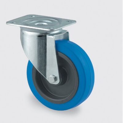 Transportné koleso TENTE s modrým behúňom, 125 mm, otočné Transportné koleso TENTE s modrým behúňom, 125 mm, otočné