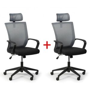 B2B Partner Kancelárska stolička Basic 1+1 ZADARMO, sivá