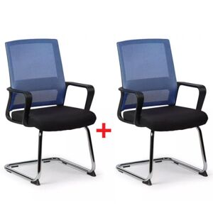 B2B Partner Konferenčná stolička LOW 1+1 ZADARMO, modrá