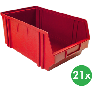 ArtPlast Plastové boxy BASIC, 205 x 335 x 149 mm, 21 ks, červené ArtPlast Plastové boxy BASIC, 205 x 335 x 149 mm, 21 ks, červené