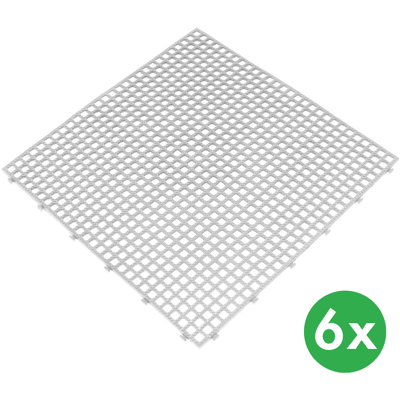 ArtPlast Dlaždice do mokrého prostredia, 0,4 x 0,4 m, biela, 6 ks ArtPlast Dlaždice do mokrého prostredia, 0,4 x 0,4 m, biela, 6 ks