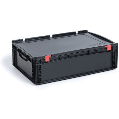 B2B Partner ESD Euro prepravka s vekom 600 x 400 x 185 mm B2B Partner ESD Euro prepravka s vekom 600 x 400 x 185 mm