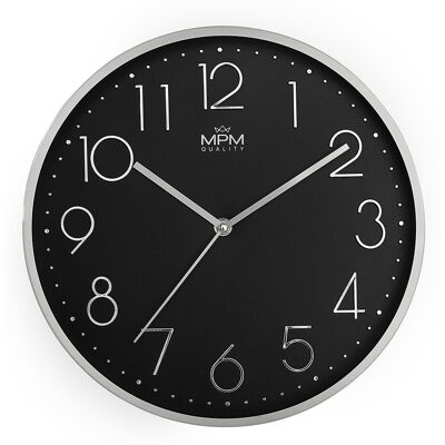 B2B Partner Kovové hodiny čierne MPM Metallic Elegance ∅ 300 × 40 mm B2B Partner Kovové hodiny čierne MPM Metallic Elegance ∅ 300 × 40 mm