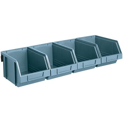 ArtPlast Oceľové lišty s plastovými boxmi, 4x box 146 x 237 x 124 mm ArtPlast Oceľové lišty s plastovými boxmi, 4x box 146 x 237 x 124 mm