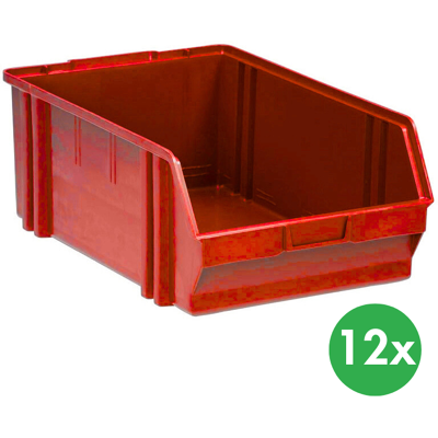 ArtPlast Plastové boxy BASIC, 305 x 480 x 177 mm, 12 ks, červené ArtPlast Plastové boxy BASIC, 305 x 480 x 177 mm, 12 ks, červené