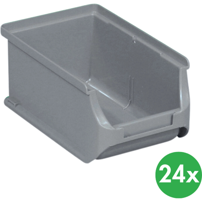 Allit Plastové boxy PLUS 2, 102 x 160 x 75 mm, sivé, 24 ks Allit Plastové boxy PLUS 2, 102 x 160 x 75 mm, sivé, 24 ks
