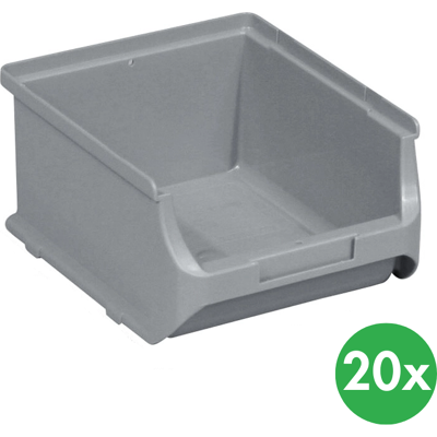 Allit Plastové boxy PLUS 2B, 137 x 160 x 82 mm, sivé, 20 ks Allit Plastové boxy PLUS 2B, 137 x 160 x 82 mm, sivé, 20 ks