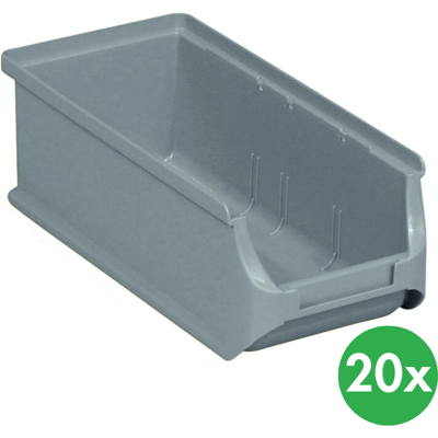 Allit Plastové boxy PLUS 2L, 102 x 215 x 75 mm, sivé, 20 ks Allit Plastové boxy PLUS 2L, 102 x 215 x 75 mm, sivé, 20 ks