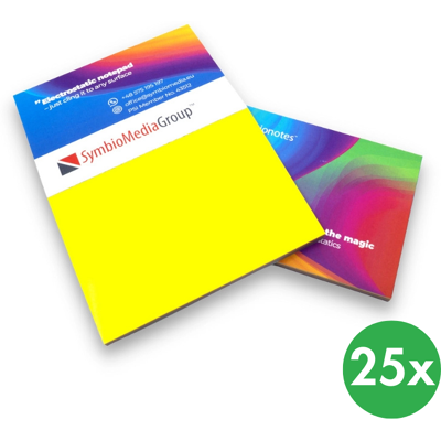 B2B Partner Poznámkový bloček elektrostatický Symbionotes 190x100 mm, žltý B2B Partner Poznámkový bloček elektrostatický Symbionotes 190x100 mm, žltý