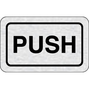 B2B Partner Nalepovacia tabuľka na dvere - PUSH B2B Partner Nalepovacia tabuľka na dvere - PUSH