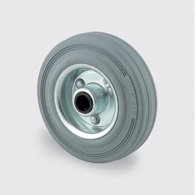 Samostatné koleso TENTE, kovový disk, sivá guma, 125 mm Samostatné koleso TENTE, kovový disk, sivá guma, 125 mm