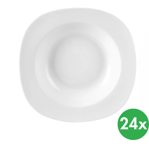 B2B Partner Hlboký tanier MONA, hranatý, 21 x 21 cm, porcelán, 24 ks B2B Partner Hlboký tanier MONA, hranatý, 21 x 21 cm, porcelán, 24 ks