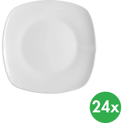 B2B Partner Dezertný tanier hranatý MONA 18,5 x 18,5 cm, porcelán, 24 ks B2B Partner Dezertný tanier hranatý MONA 18,5 x 18,5 cm, porcelán, 24 ks