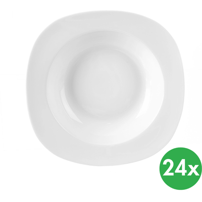B2B Partner Hlboký tanier MONA, hranatý, 21 x 21 cm, porcelán, 24 ks B2B Partner Hlboký tanier MONA, hranatý, 21 x 21 cm, porcelán, 24 ks