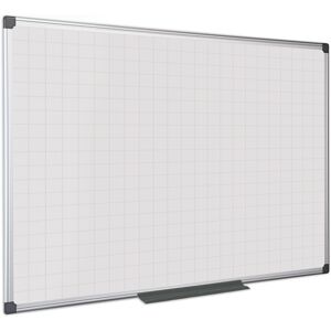 Bi-Office Biela magnetická popisovacia tabuľa s potlačou, štvorce/raster, 900 x 600 mm Bi-Office Biela magnetická popisovacia tabuľa s potlačou, štvorce/raster, 900 x 600 mm