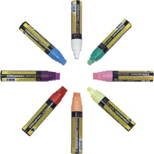 B2B Partner Kriedový popisovač, hrot 7-15 mm, mix farieb, 8 ks B2B Partner Kriedový popisovač, hrot 7-15 mm, mix farieb, 8 ks
