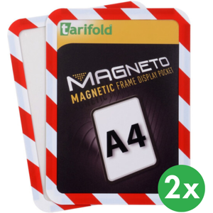 Tarifold Magnetické vrecko A4, 2ks, červeno-biela Tarifold Magnetické vrecko A4, 2ks, červeno-biela