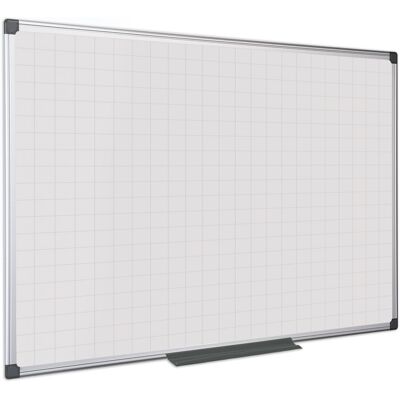 Bi-Office Biela magnetická popisovacia tabuľa s potlačou, štvorce/raster, 900 x 600 mm Bi-Office Biela magnetická popisovacia tabuľa s potlačou, štvorce/raster, 900 x 600 mm