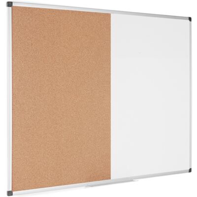 Bi-Office Popisovacia magnetická tabuľa a korková nástenka, kombinovaná, 900 x 600 mm Bi-Office Popisovacia magnetická tabuľa a korková nástenka, kombinovaná, 900 x 600 mm