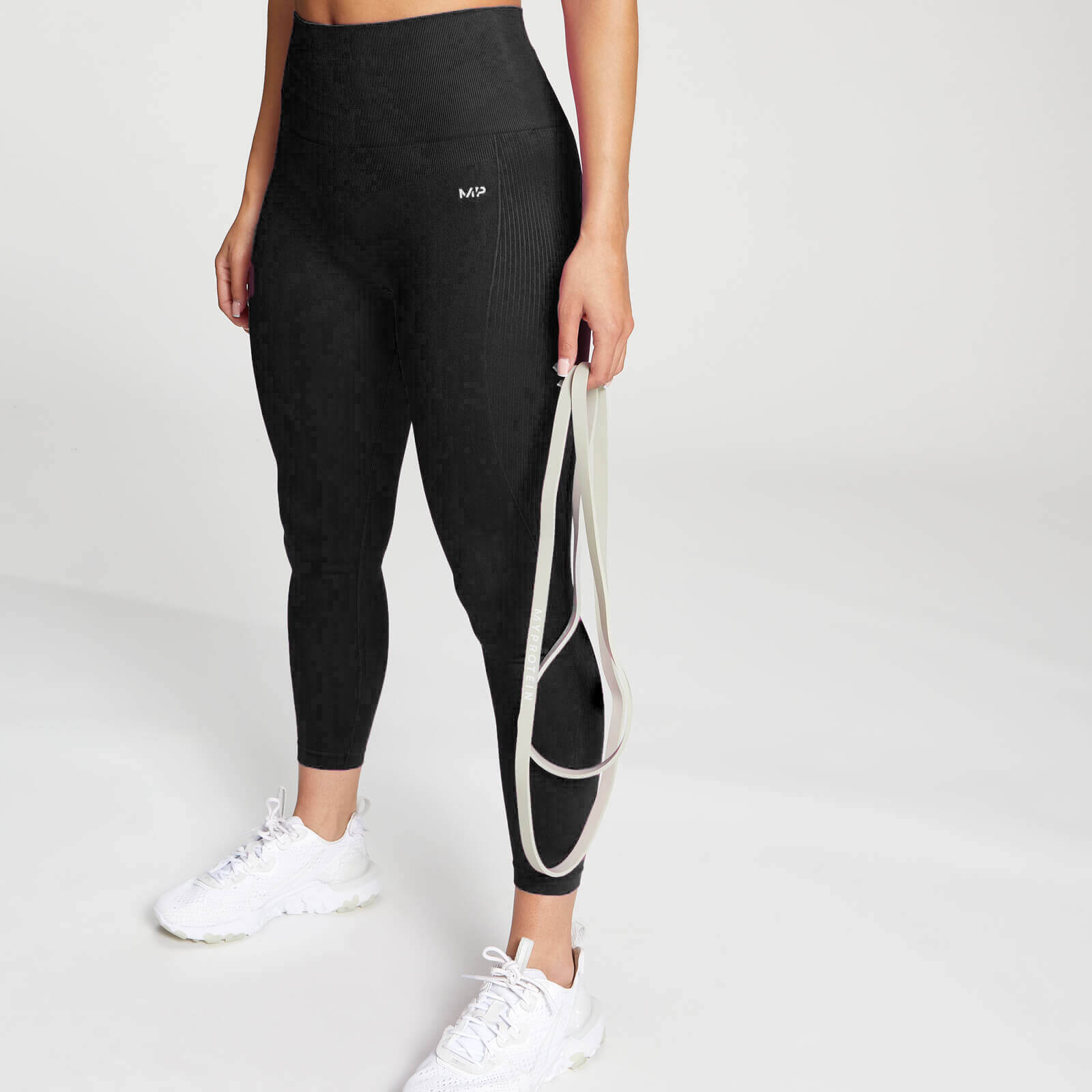 MP Dámske Shape Seamless 7/8 Legíny - Čierne - XXL