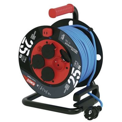EMOS P08525W Predlžovací kábel na bubne 25m IP44 modrá EMOS P08525W Predlžovací kábel na bubne 25m IP44 modrá