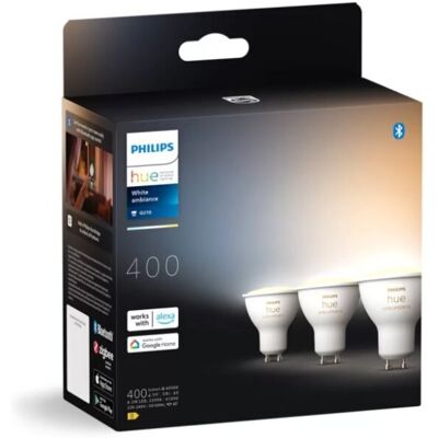Philips HUE White Ambiance 8720169230095 LED žiarovka GU10 4,2W/400lm 2200-6500K bluetooth 3-set Philips HUE White Ambiance 8720169230095 LED žiarovka GU10 4,2W/400lm 2200-6500K bluetooth 3-set