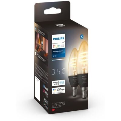 8719514411869 Philips Hue White Ambiance Filament žiarovka sviečka E14 4,6W/300lm 2200-4500K 2-set 8719514411869 Philips Hue White Ambiance Filament žiarovka sviečka E14 4,6W/300lm 2200-4500K 2-set
