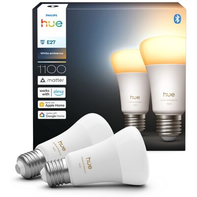 8720169364868 Philips Hue White Ambiance LED žiarovka E27 8,1W/1100lm 1000-20000K biela 2-set 8720169364868 Philips Hue White Ambiance LED žiarovka E27 8,1W/1100lm 1000-20000K biela 2-set