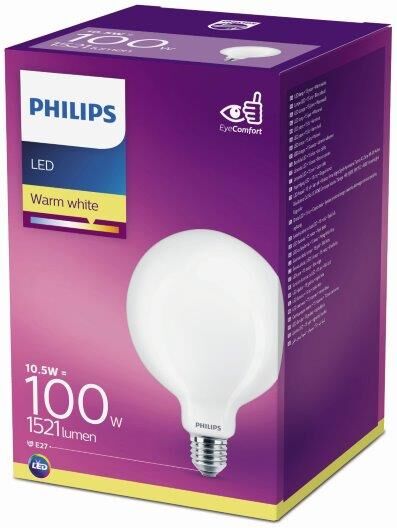 Philips LED classic 10,5W/100W 1521lm G120 E27 2700K WW FR ND SRT4