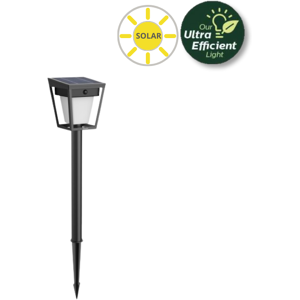 Philips 8720169362147 UltraEfficient Nissa solárne stojanové svietidlo/stĺpik zapichovací so senzorom LED V490mm + hrot203mm 1,8W/250/25lm 3000K IP44 čierna Philips 8720169362147 UltraEfficient Nissa solárne stojanové svietidlo/stĺpik zapichovací so senzorom LED V490mm + hrot203mm 1,8W/250/25lm 3000K IP44 čierna