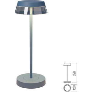 RedoGROUP REDO 90310 ILUNA exeriérová stolová lampa SMD LED 2,5W 145lm-150lm 2700K-3000K IP65 modrá RedoGROUP REDO 90310 ILUNA exeriérová stolová lampa SMD LED 2,5W 145lm-150lm 2700K-3000K IP65 modrá