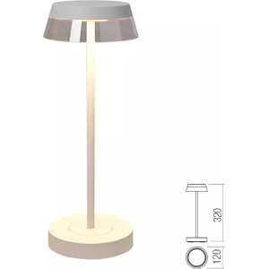 RedoGROUP REDO 90306 ILUNA exeriérová stolová lampa SMD LED 2,5W 145lm-150lm 2700K-3000K IP65 biela RedoGROUP REDO 90306 ILUNA exeriérová stolová lampa SMD LED 2,5W 145lm-150lm 2700K-3000K IP65 biela