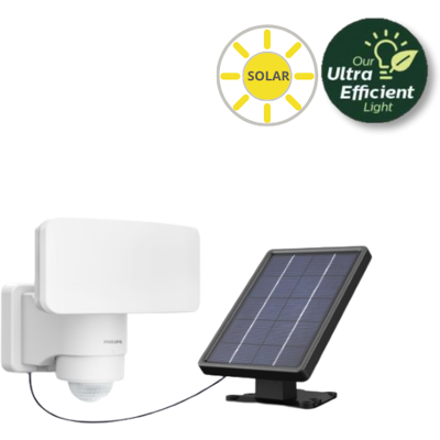 Philips 8720169362185 UltraEfficient Tylus solárne nástenné svietidlo so senzorom LED 6W 1000/50lm 5000K IP44 biela Philips 8720169362185 UltraEfficient Tylus solárne nástenné svietidlo so senzorom LED 6W 1000/50lm 5000K IP44 biela