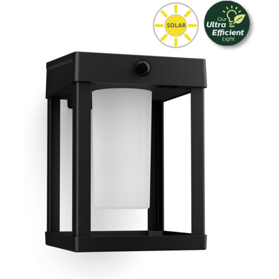 Philips 8720169263871 UltraEfficient Solar Camill solárne nástenné svietidlo so senzorom LED 1,4W 250/25lm 3000K IP44 čierna Philips 8720169263871 UltraEfficient Solar Camill solárne nástenné svietidlo so senzorom LED 1,4W 250/25lm 3000K IP44 čierna