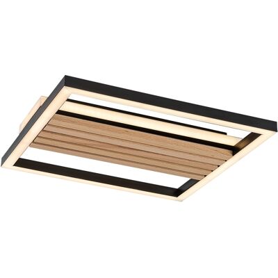 Stropné svietidlo LED 3000 / 4500 / 6000K čierna, drevo IP20 Rabalux NOXELLE 71457 Stropné svietidlo LED 3000 / 4500 / 6000K čierna, drevo IP20 Rabalux NOXELLE 71457