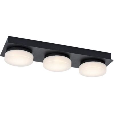 RABALUX 75003 Attichus stropné svietidlo LED 18W/1700lm 4000K IP44 matná čierna, biela RABALUX 75003 Attichus stropné svietidlo LED 18W/1700lm 4000K IP44 matná čierna, biela