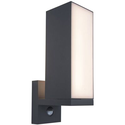 LUTEC 5193811118 CUBA exteriérové nástenné svietidlo LED 14W 1000lm 3000K IP54 tmavá šedá, otočná hlavica 90°, pohybový senzor LUTEC 5193811118 CUBA exteriérové nástenné svietidlo LED 14W 1000lm 3000K IP54 tmavá šedá, otočná hlavica 90°, pohybový senzor