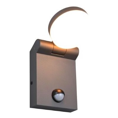 TRIO 245569142 ADOUR vonkajšie nástenné svietidlo so senzorom SMD LED 7W/750lm 2300+3000+4000K IP44 antracit TRIO 245569142 ADOUR vonkajšie nástenné svietidlo so senzorom SMD LED 7W/750lm 2300+3000+4000K IP44 antracit