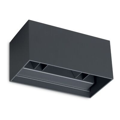 Vonkajšie nástenné svietidlo LED 4000K antracitová IP54 Ideal Lux ATOM 366852 Vonkajšie nástenné svietidlo LED 4000K antracitová IP54 Ideal Lux ATOM 366852