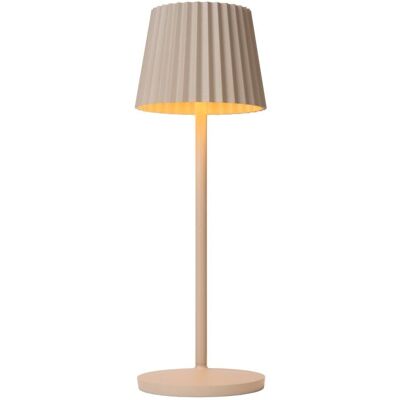 LUCIDE 27889/02/38 JUSTINE vonkajšia dotyková stolná lampička LED V380mm 2W/210lm 2700K IP54 krémová, bezdrôtová nabíjacia podložka LUCIDE 27889/02/38 JUSTINE vonkajšia dotyková stolná lampička LED V380mm 2W/210lm 2700K IP54 krémová, bezdrôtová nabíjacia podložka