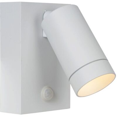 LUCIDE 09831/01/31 TAYLOR exteriérové nástenné svietidlo so senzorom GU10 1x50W IP54 biela LUCIDE 09831/01/31 TAYLOR exteriérové nástenné svietidlo so senzorom GU10 1x50W IP54 biela