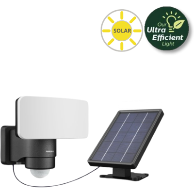 Philips 8720169362208 UltraEfficient Tylus solárne nástenné svietidlo so senzorom LED 6W 1000/50lm 3000K IP44 čierna Philips 8720169362208 UltraEfficient Tylus solárne nástenné svietidlo so senzorom LED 6W 1000/50lm 3000K IP44 čierna