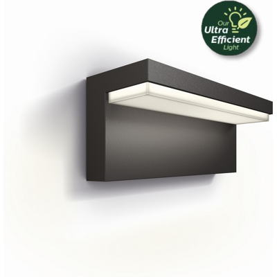 Philips 8720169257252 UltraEfficient Bustan vonkajšie nástenné svietidlo LED 3,8W/800lm 2700K IP44 antracit Philips 8720169257252 UltraEfficient Bustan vonkajšie nástenné svietidlo LED 3,8W/800lm 2700K IP44 antracit